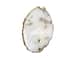 Hello Honey® 6" Natural & Brass Finish Agate & Metal Wall Lamp